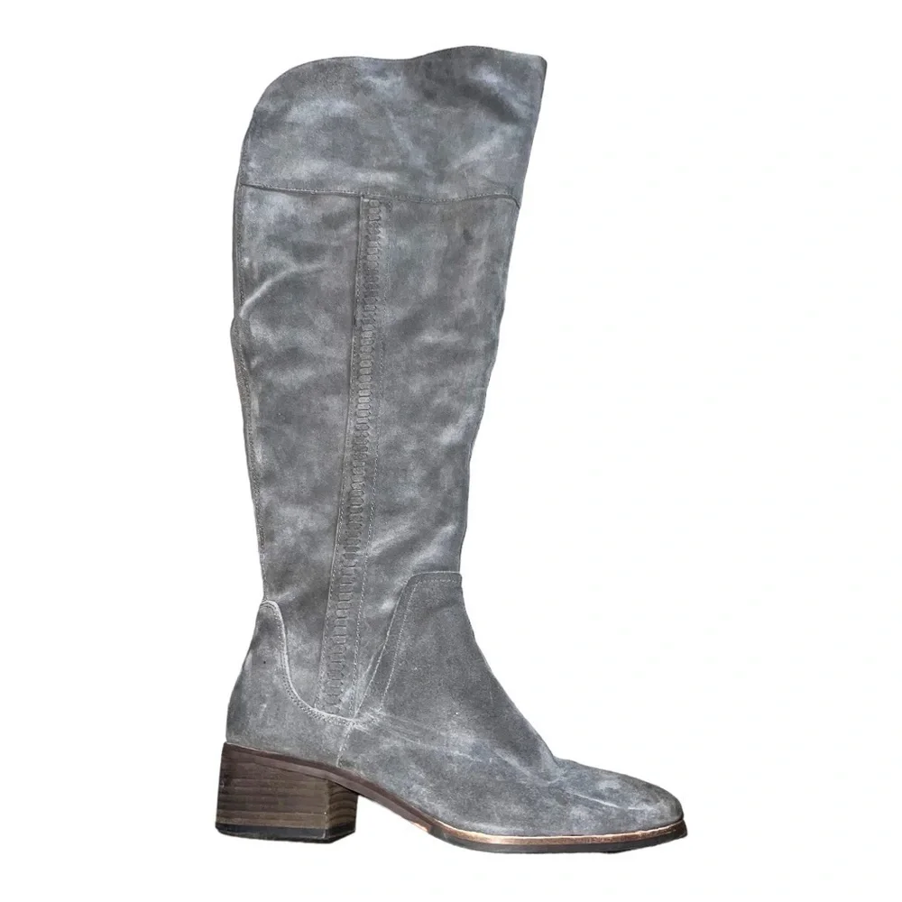 ▶️ Vince Camuto ◀️ Kochelda Suede Over the Knee Boots. Gray. Size 9.5